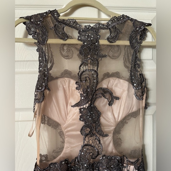 Dress with sheer and sequins - Picture 7 of 8